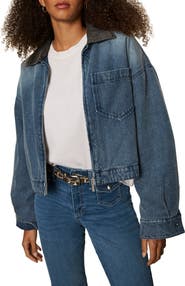 Sanctuary Ridge Faux Shearling Lined Denim Jacket