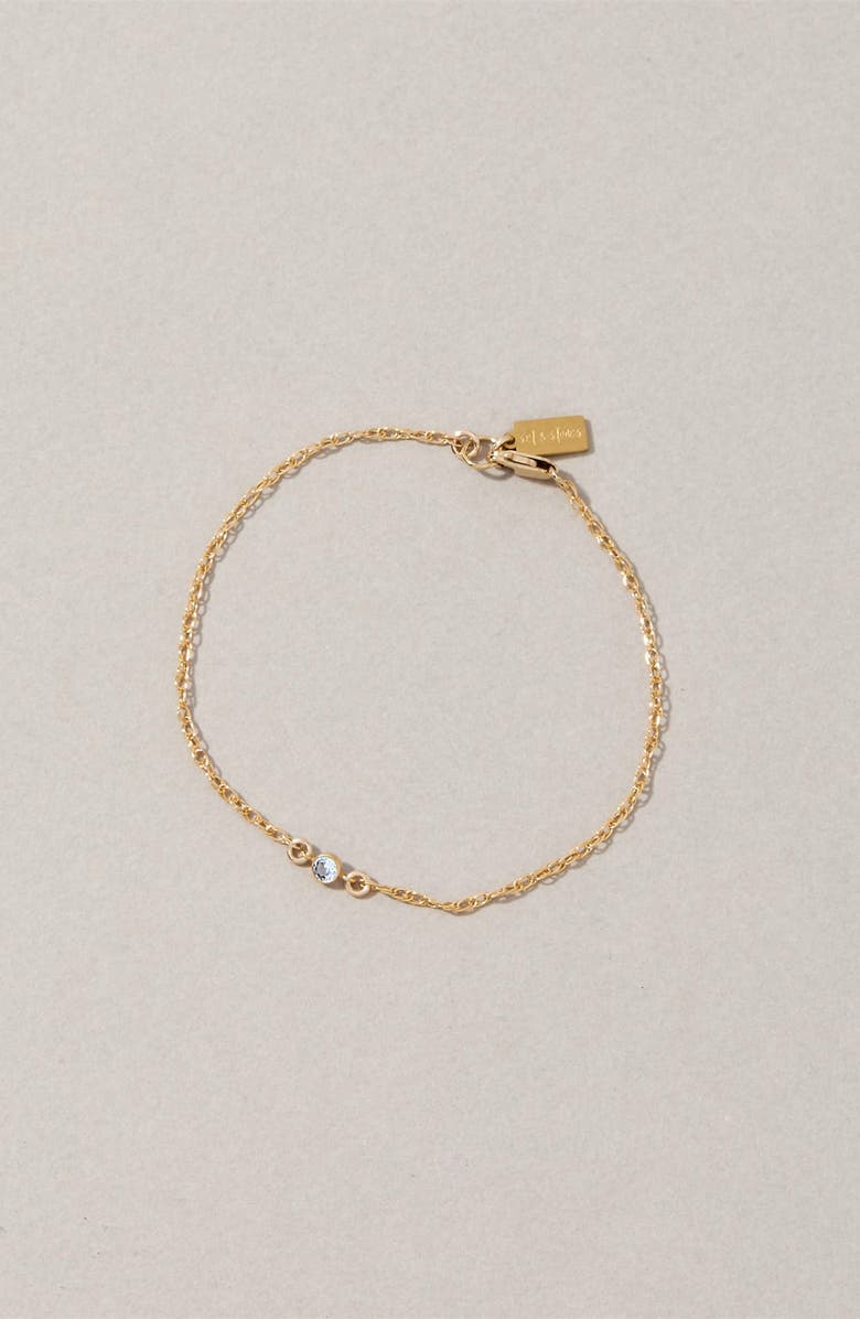 Set & Stones Something Blue Bracelet, Alternate, color, Gold