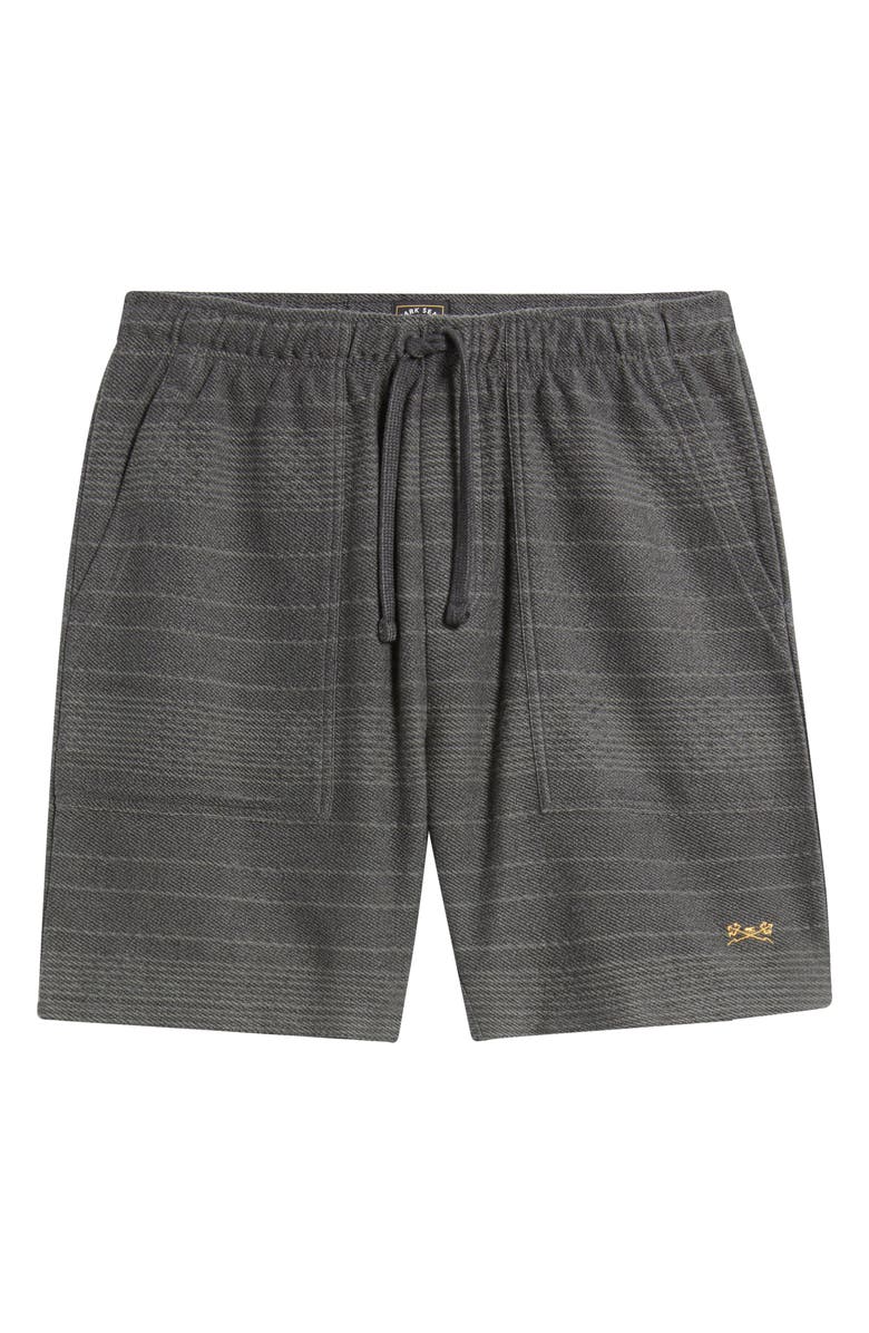 DARK SEAS Cyrus Stripe French Terry Drawstring Shorts, Alternate, color, Black