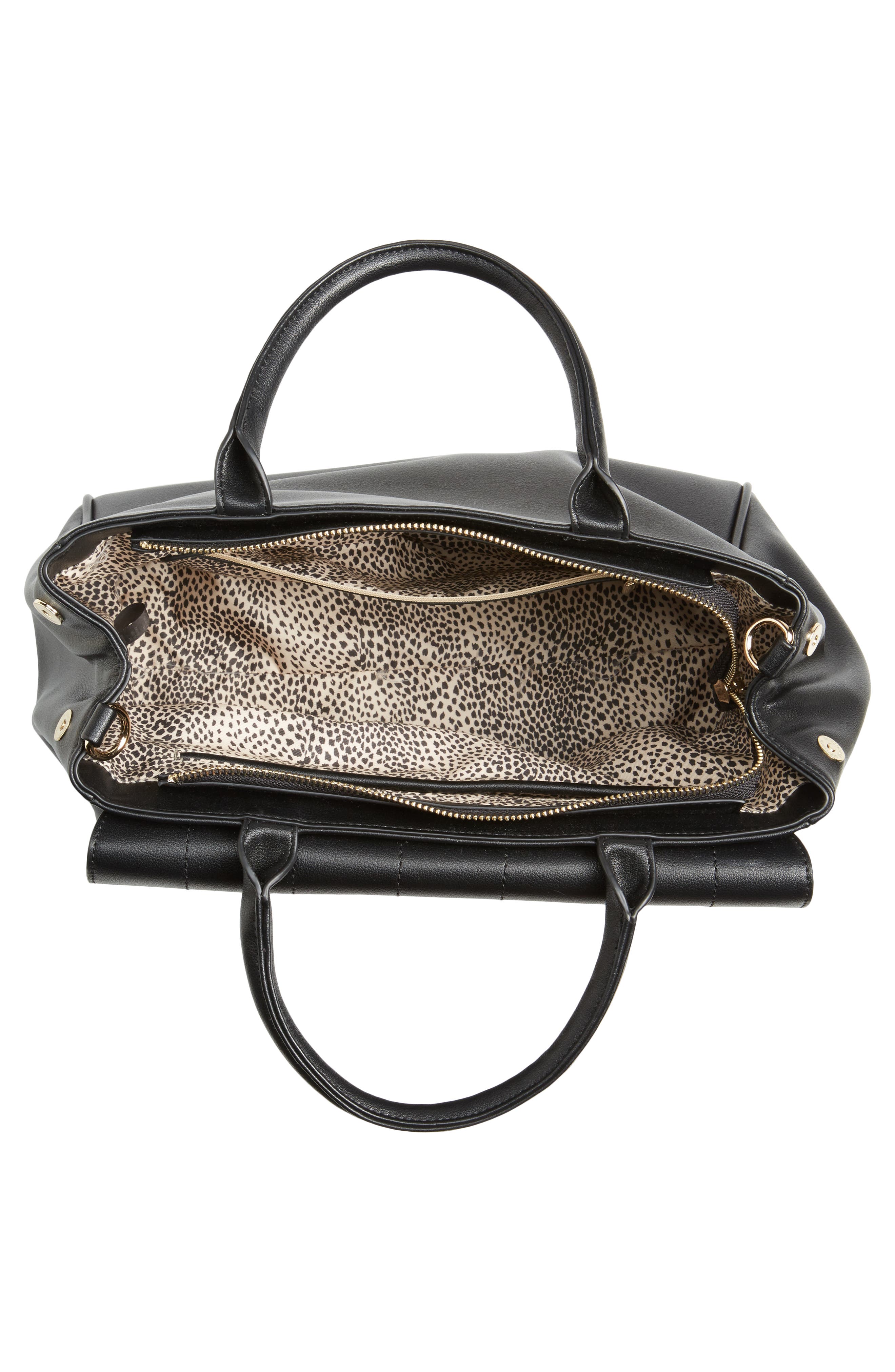 Sole Society Tracy Quilted Faux Leather Satchel, Alternate, color, 