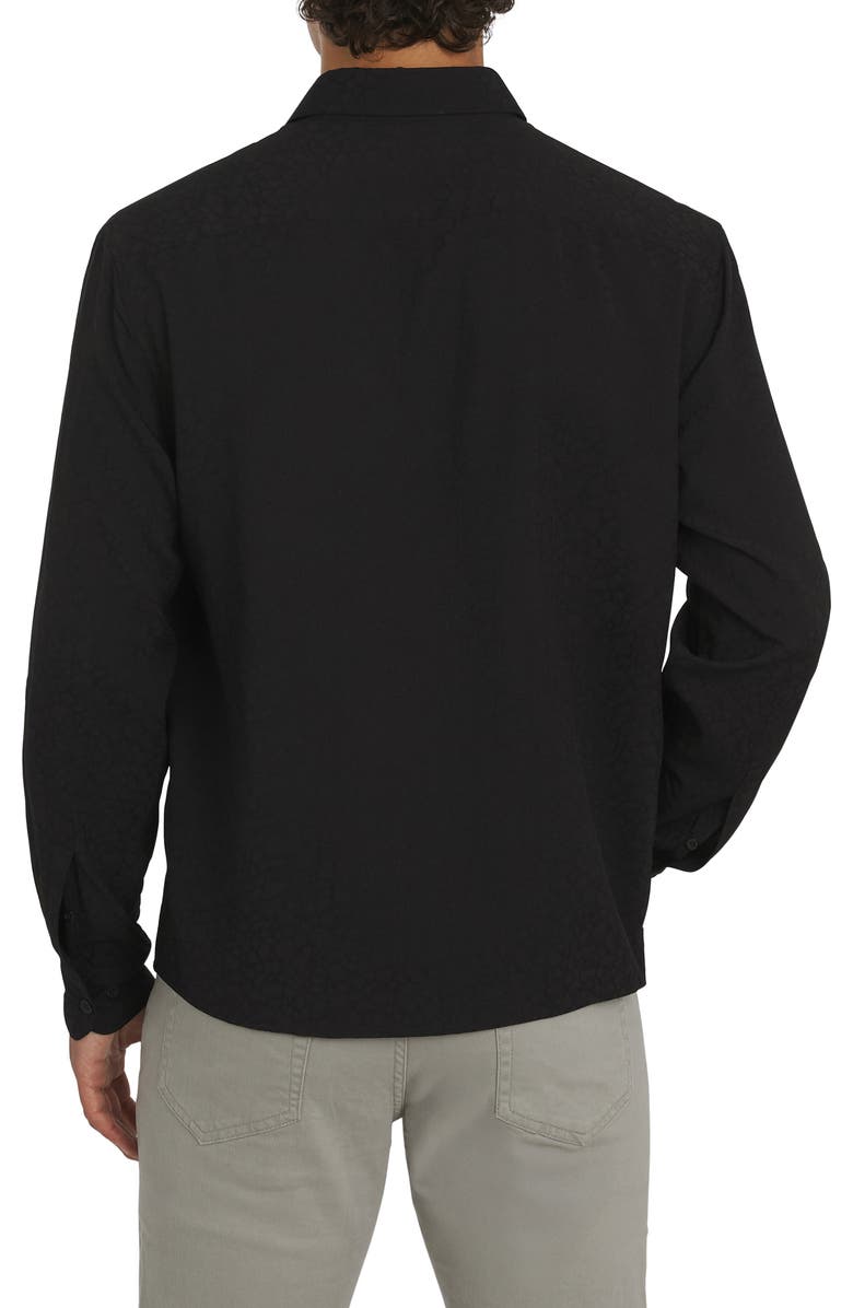 DKNY SPORTSWEAR Isaiah Button-Up Shirt, Alternate, color, Black