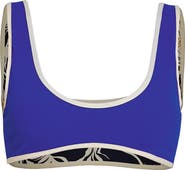 Maaji Cobalt Blue Jilly Reversible Bikini Top