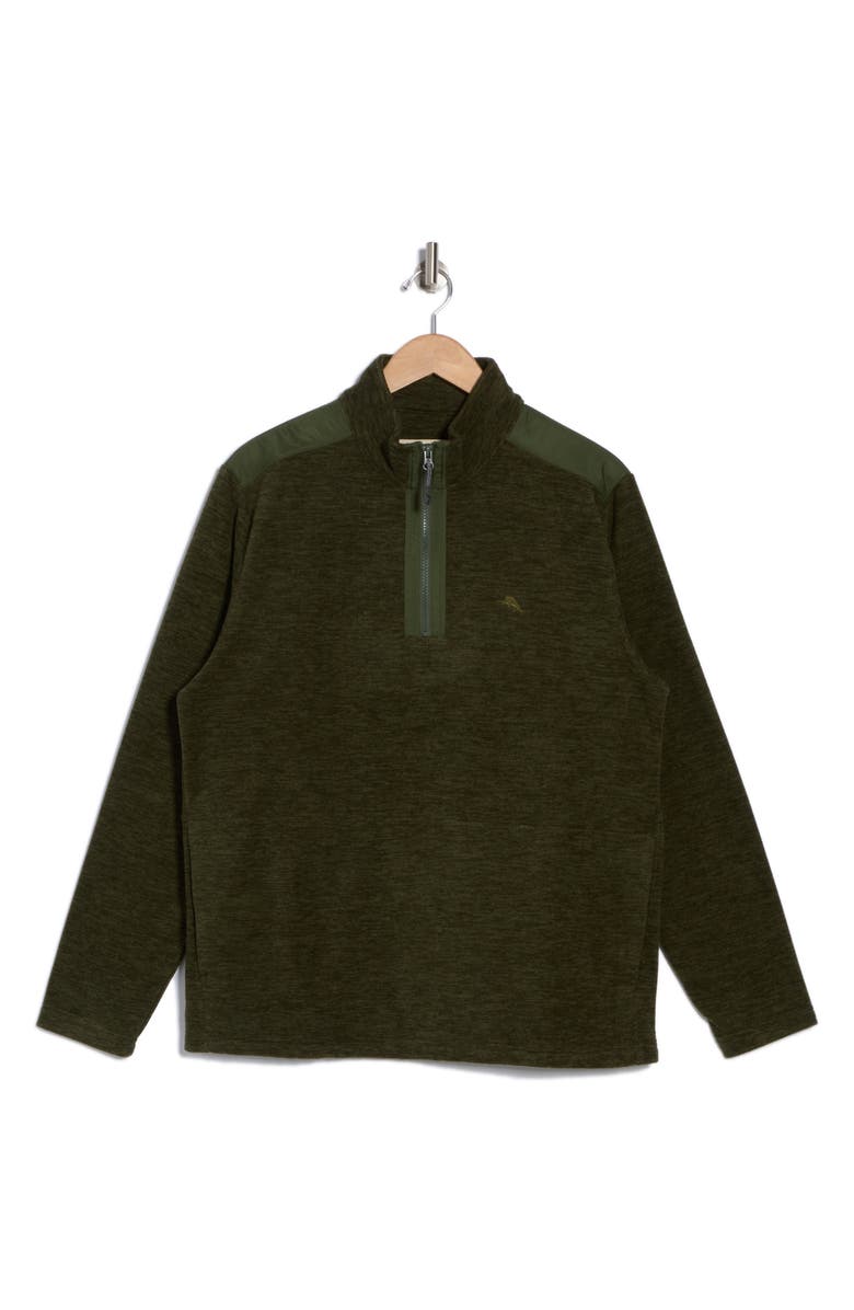 Tommy Bahama Arch Cape Recycled Polyester Pullover, Alternate, color, Forest Night