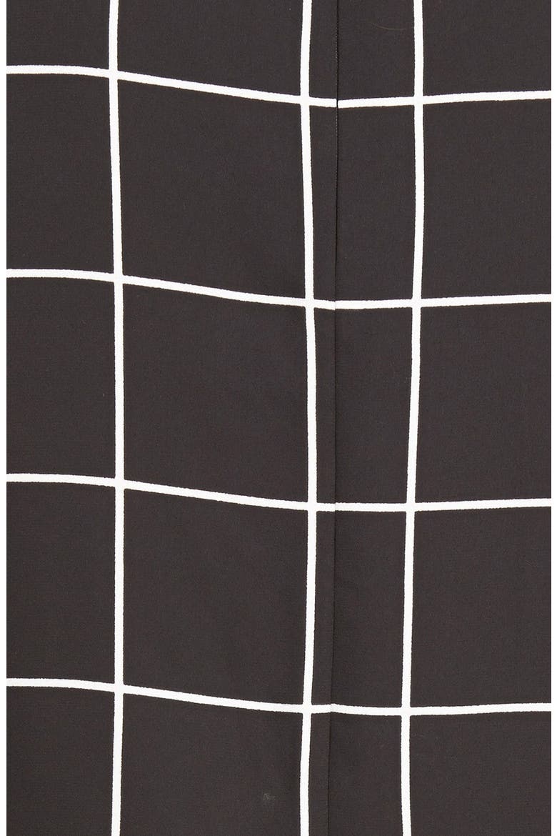 Plaid Shift Dress, Alternate, color, BLACK