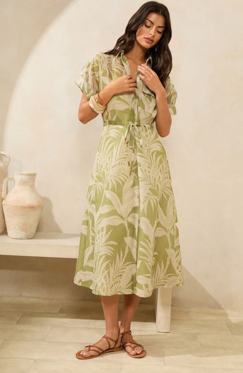 Lipsy Palm Print Short Dress