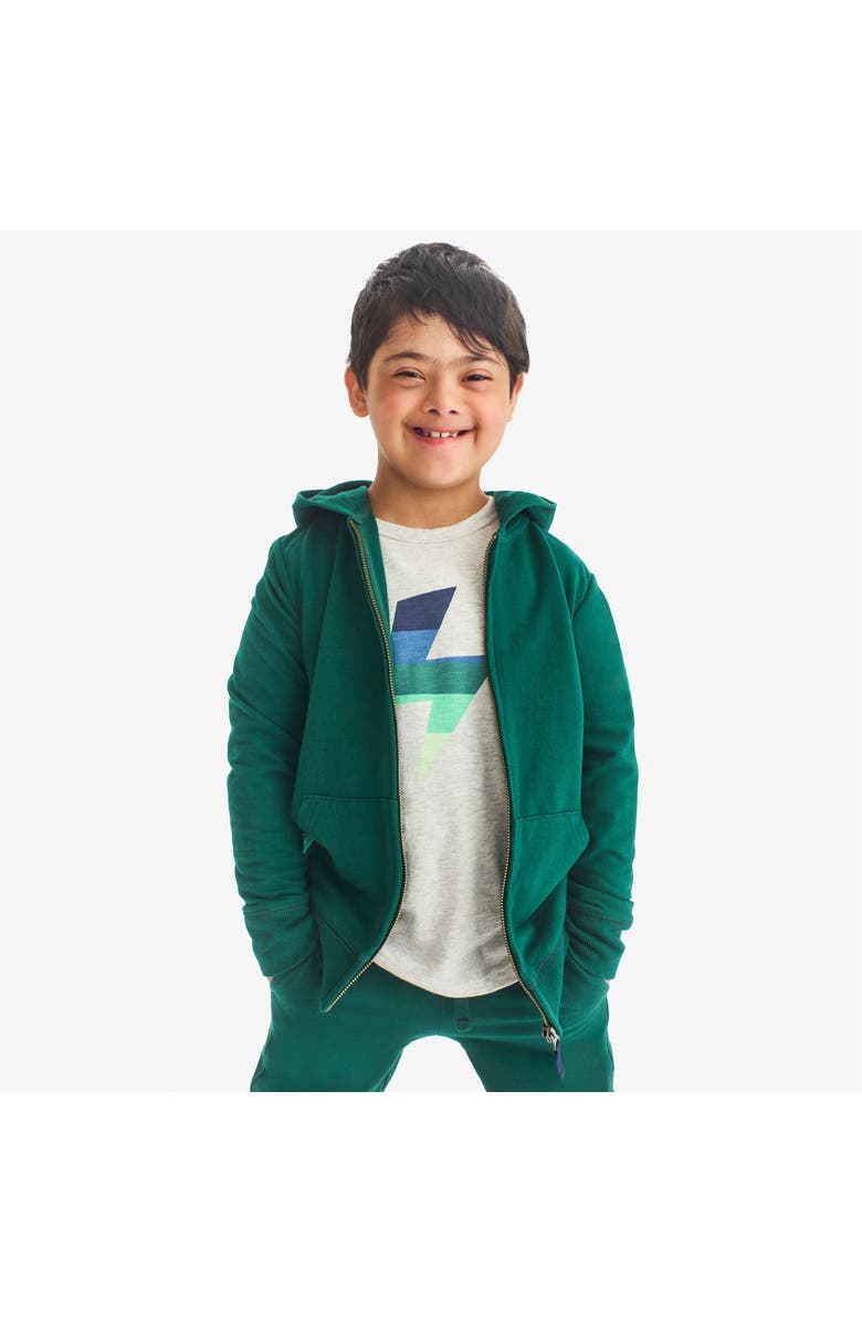 Primary Kids Long Sleeve Tonal Bolt Tee, Alternate, color, Heather Silver