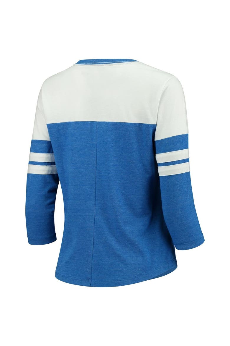 Women's Fanatics Branded Ben Simmons Royal Philadelphia 76ers Starstruck Name & Number Tri-Blend 3/4-Sleeve V-Neck T-Shirt, Alternate, color, Royal