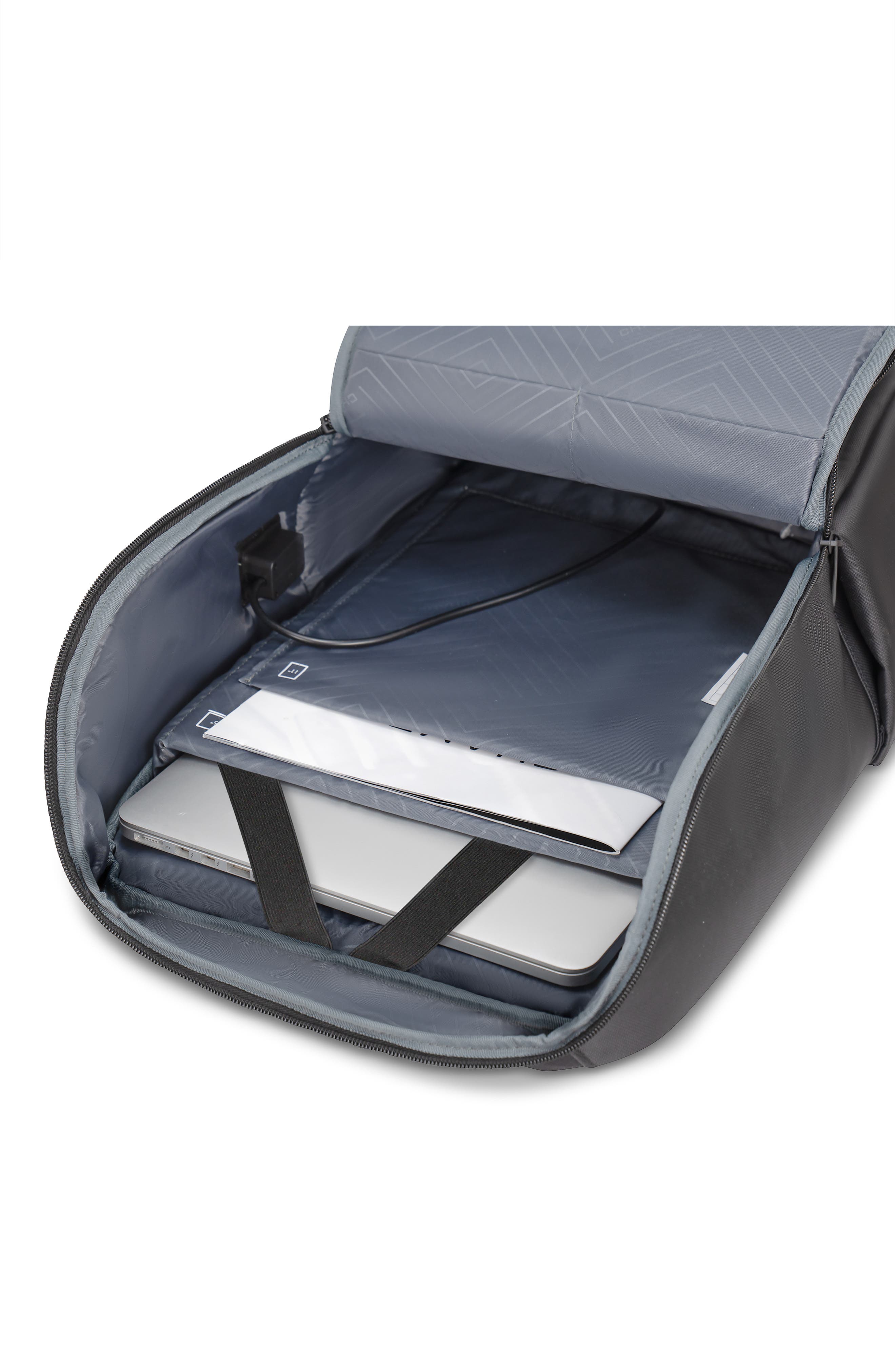 CHAMPS Waterproof Laptop Backpack, Alternate, color, Black