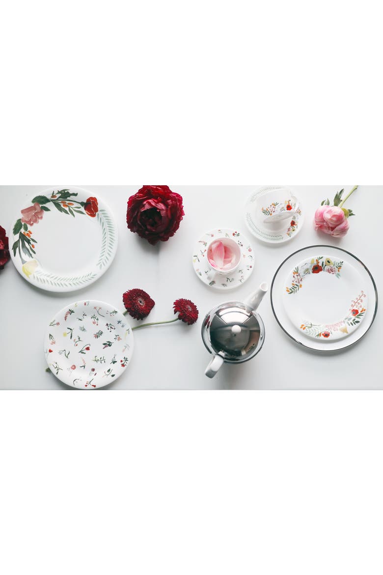Language of Flowers Serving Bowl, Alternate, color, Multi