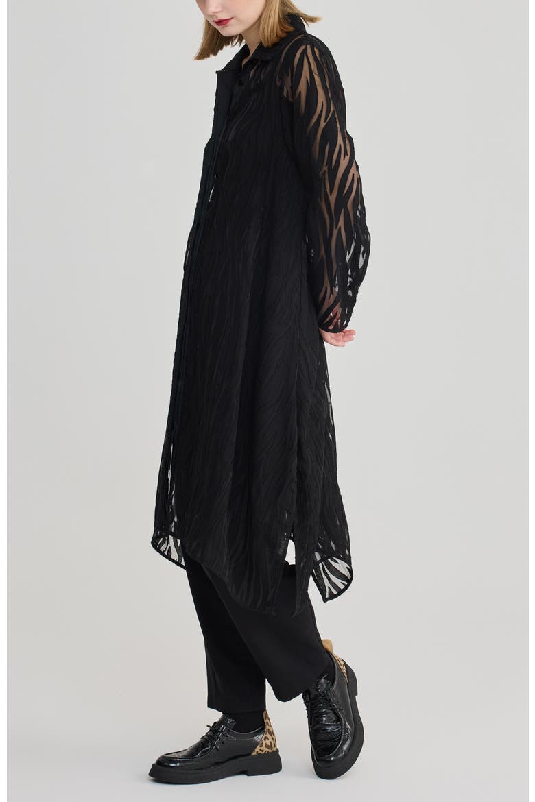 Linnea Jacquard Tunic, Alternate, color, Black