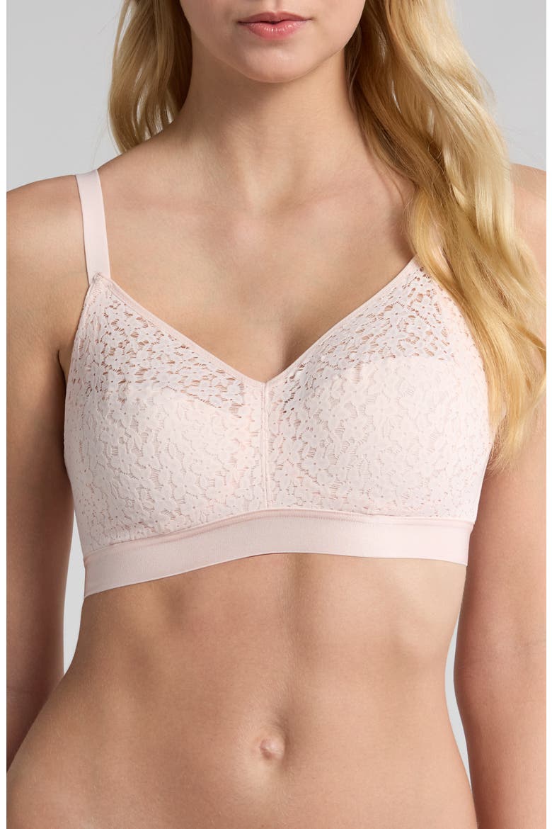 Norah Supportive Wireless Bra, Main, color, BLUSHING PINK