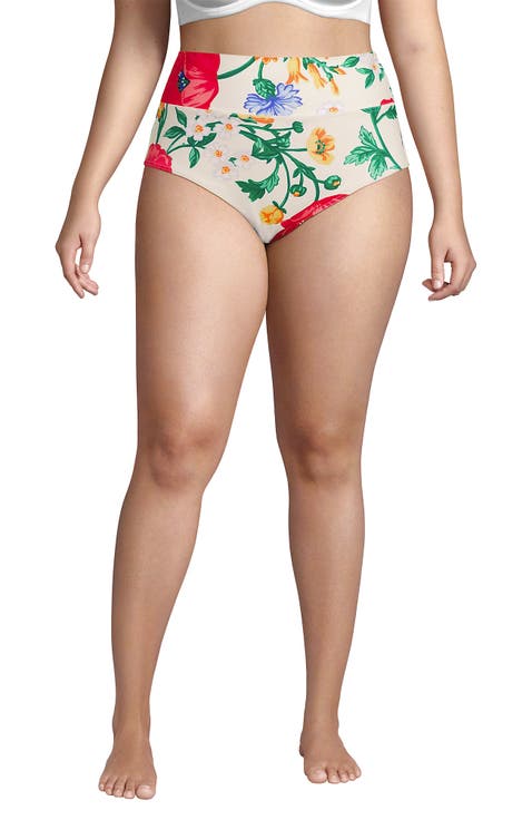 Chlorine Resistant Pinchless High Waisted Bikini Bottoms