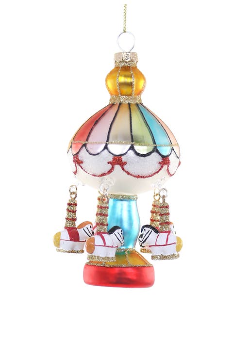 Merry Go Round Glass Ornament