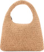 MANGO Straw Shoulder Bag