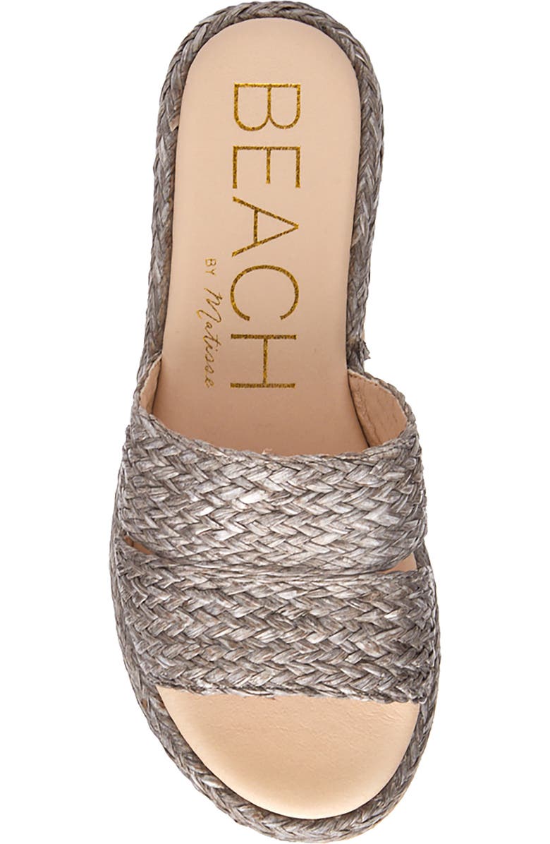 Coconuts by Matisse Layback Platform Espadrille Slide Sandal, Alternate, color, Mushroom