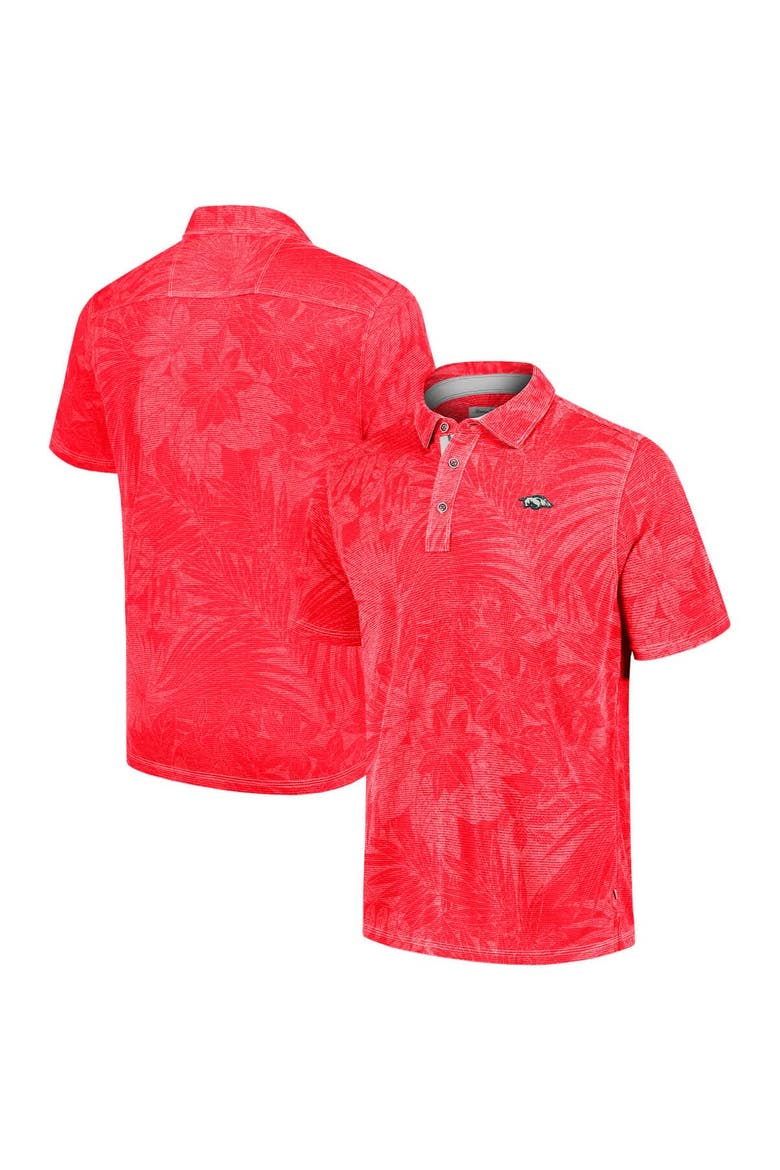 Men's Tommy Bahama  Cardinal Arkansas Razorbacks Sport Santiago Paradise Polo, Main, color, Cardinal