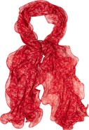 Lauren Ralph Lauren Spring Ditsy Double Ruffle Scarf