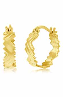Zigzag Hoop Earrings