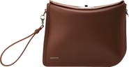 Lanvin Compagnon Asymmetrical Leather Clutch Bag