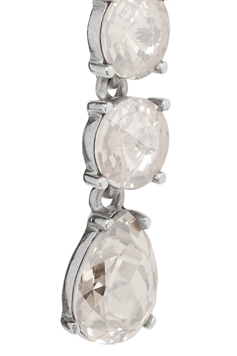 Classic Crystal Linear Drop Earrings, Alternate, color, CRYSTAL