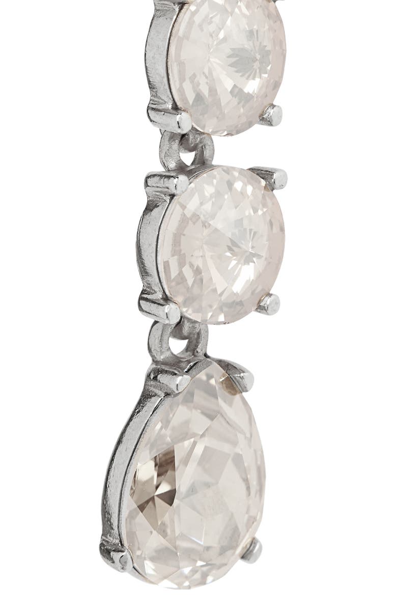 Oscar de la Renta Classic Crystal Linear Drop Earrings, Alternate, color,