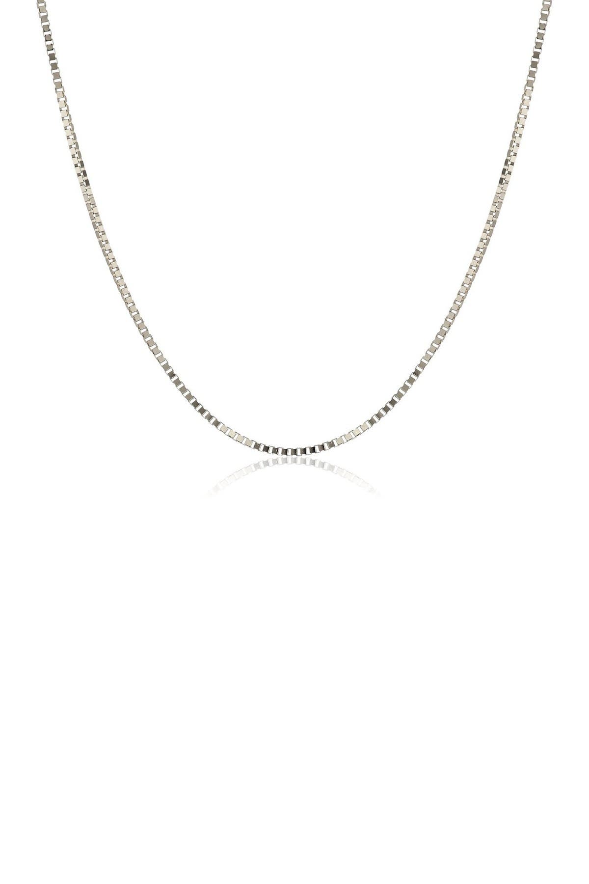 BEST SILVER Sterling Silver Box Chain 16"