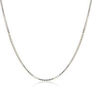 BEST SILVER Sterling Silver Box Chain 16"