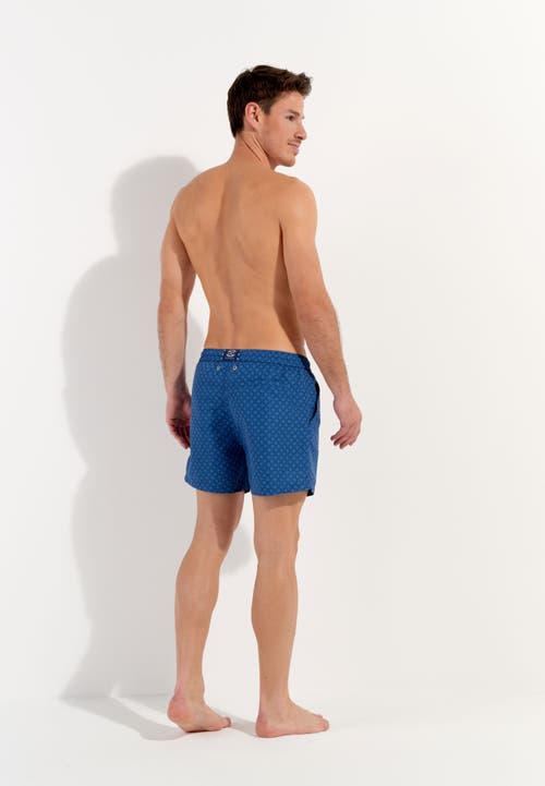 Hom Hendaye Beach Boxer In Blue Print