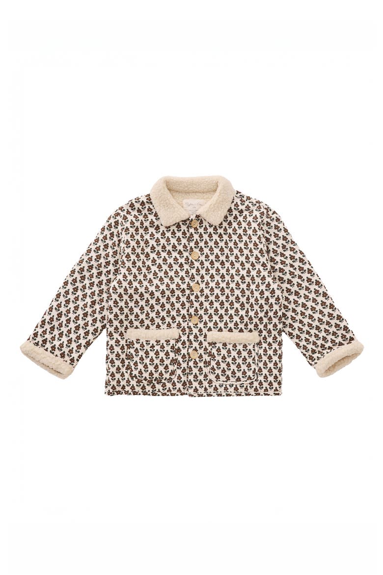 Harvest Floral Fleece Coat, Main, color, ANTIQUE