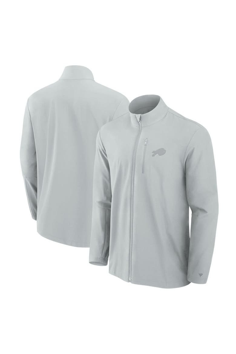 Men's Fanatics Signature Gray Buffalo Bills Front Office Woven Full-Zip Jacket, Main, color, Gray
