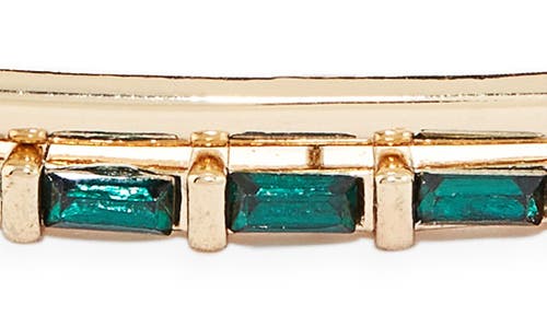 Nordstrom Rack Baguette Cut Bar Slider Bracelet In Gold