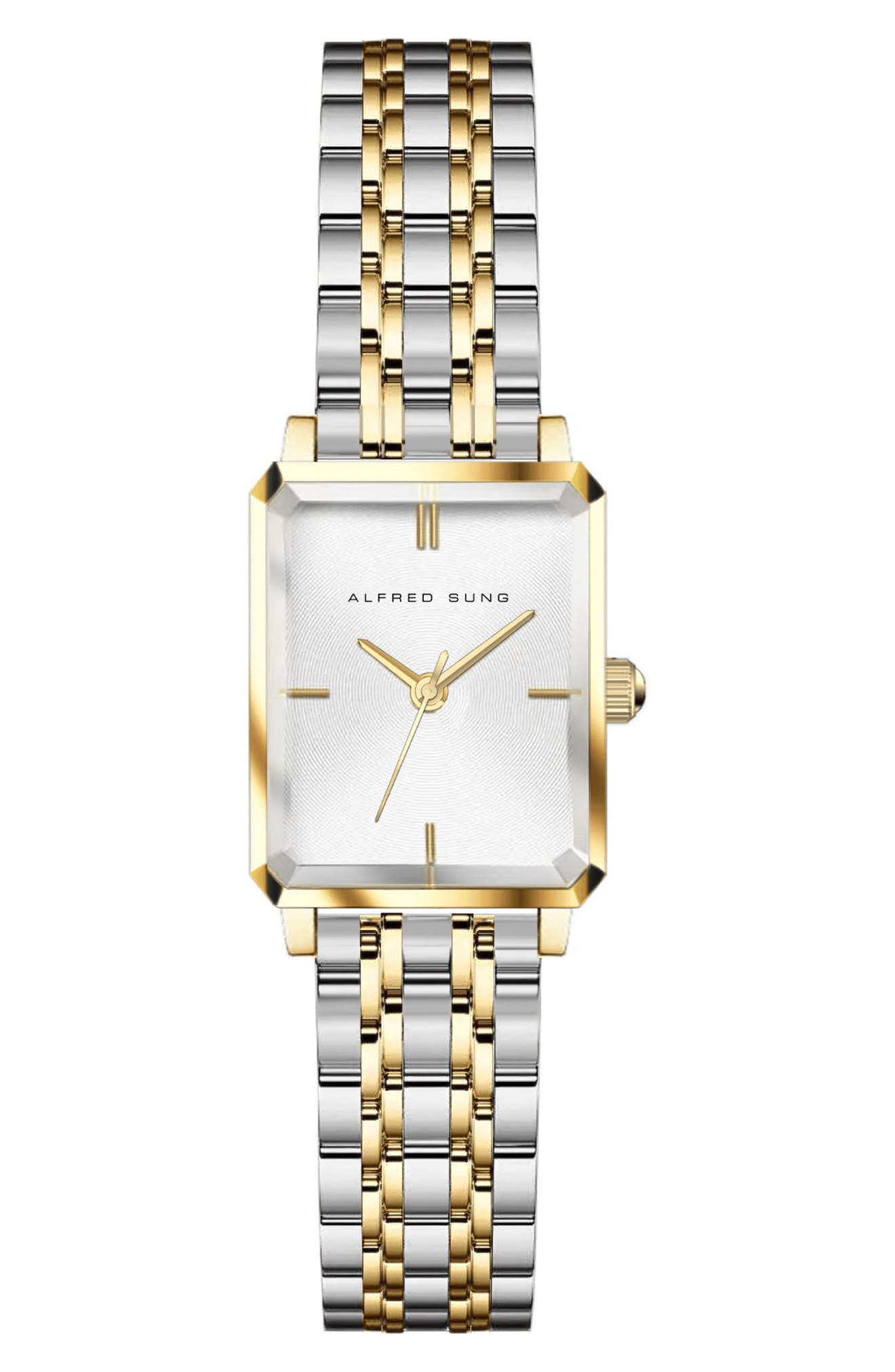 Alfred Sung Octavia Two-Tone Bracelet Watch, 19.5mm x 24mm