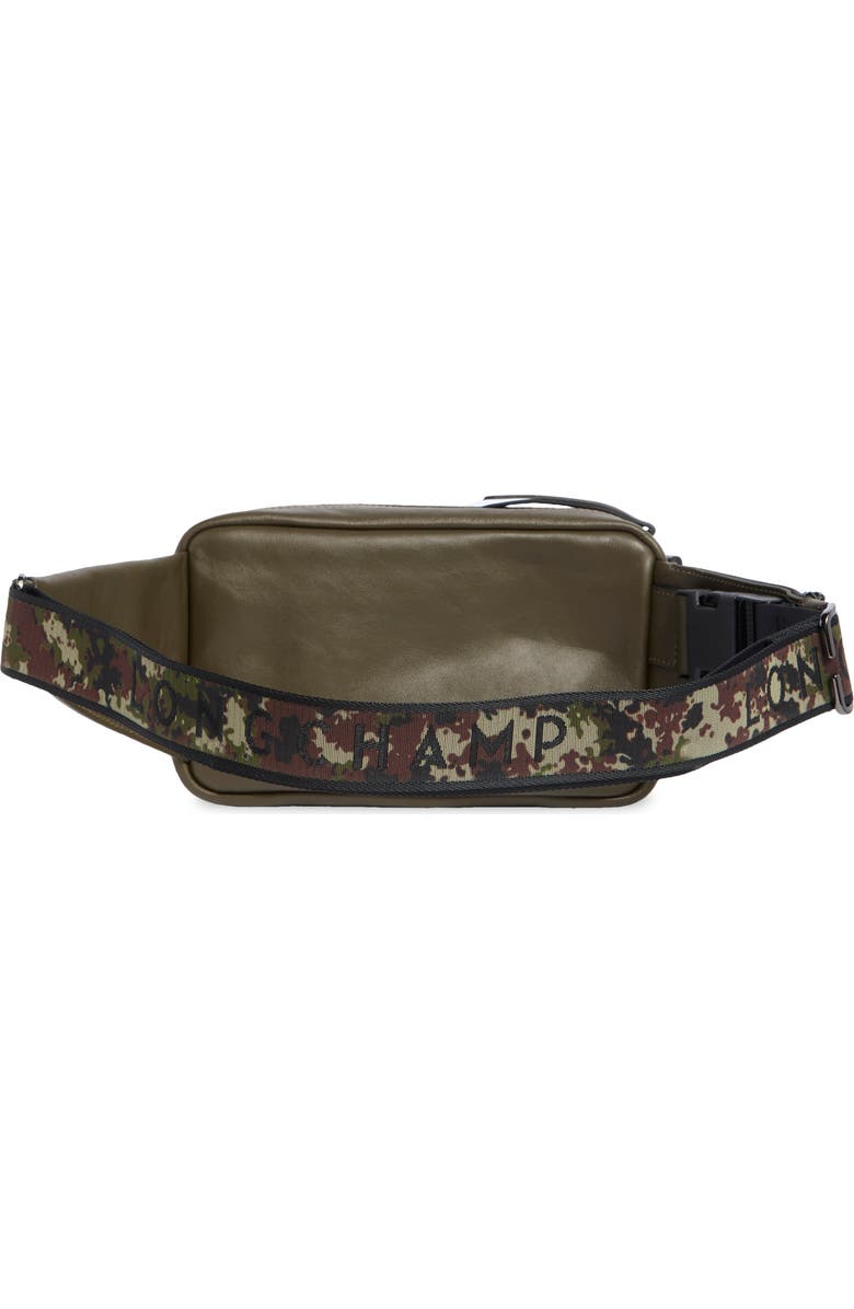 Longchamp LC3D Signature Leather Belt Bag, Alternate, color, Terra