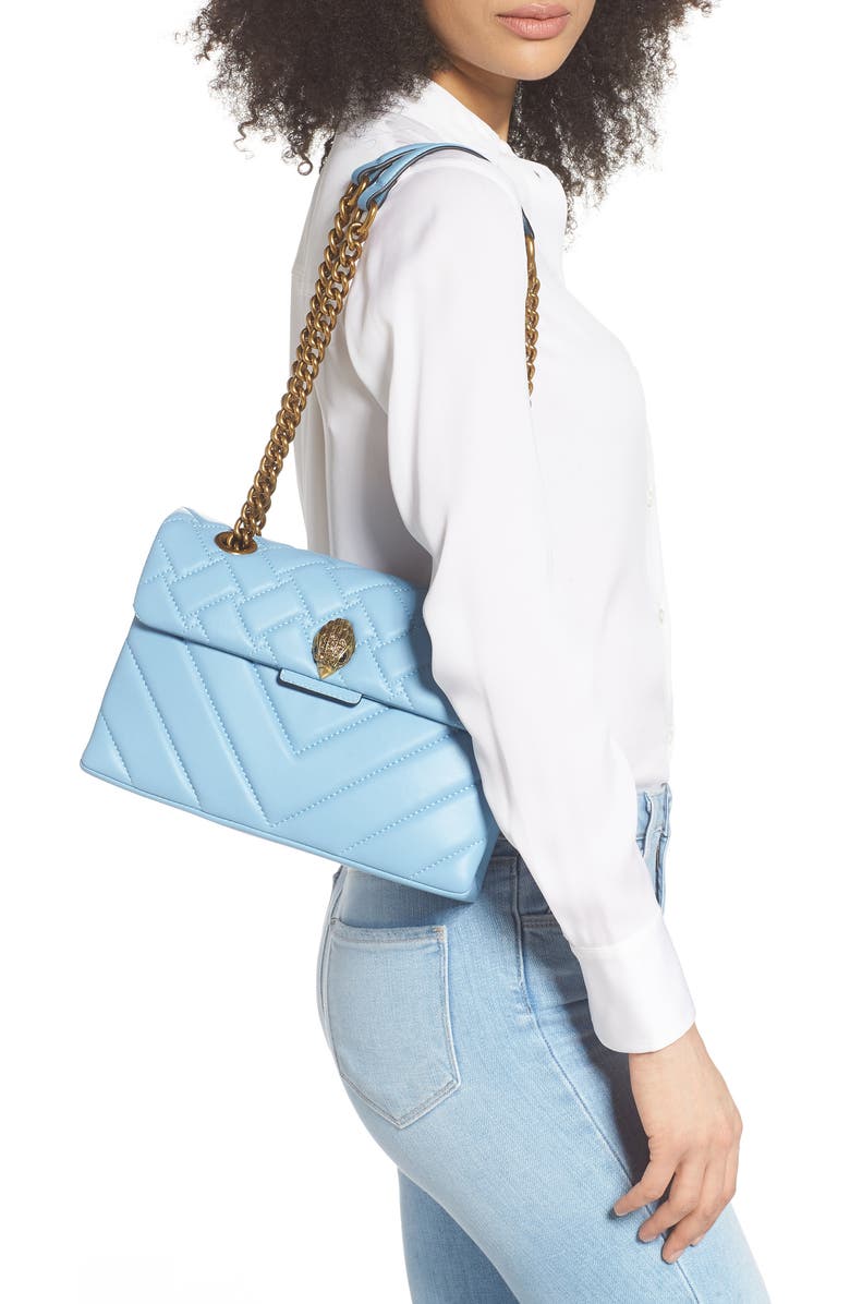 Kurt Geiger London Kensington Quilted Leather Shoulder Bag, Alternate, color,