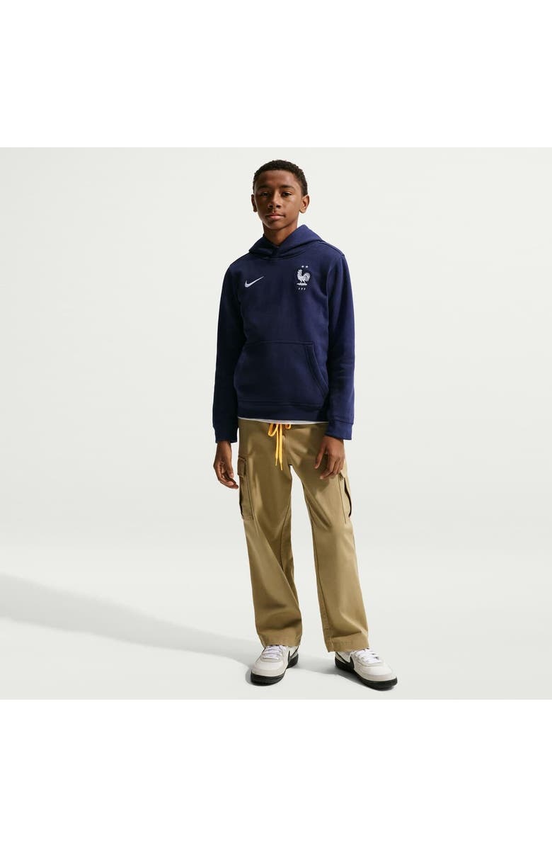 Nike Youth Nike Blue France National Team Club Hoodie, Alternate, color, Blue