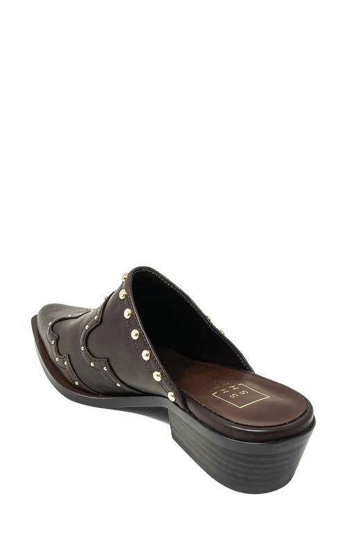 Shushop Thalia Studded Mule In Animal Print