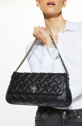 Long Kensington Leather Shoulder Bag