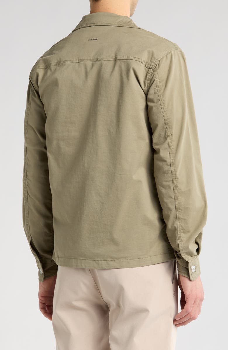 Sage Twill Zip Shacket