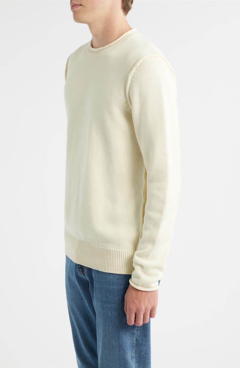 Schott NYC Lightweight Cotton Sweater, Alternate, color, Off White