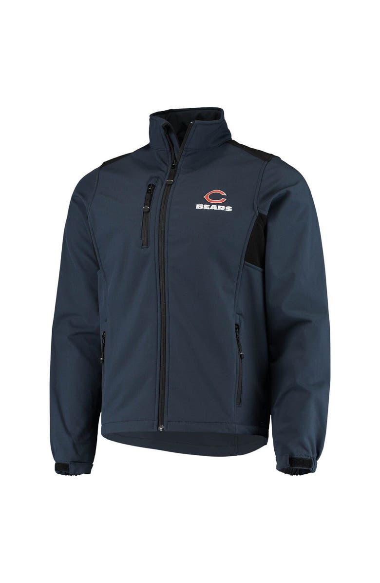 DUNBROOKE Men's Dunbrooke Navy Chicago Bears Circle Softshell Fleece Full-Zip Jacket, Alternate, color, Navy
