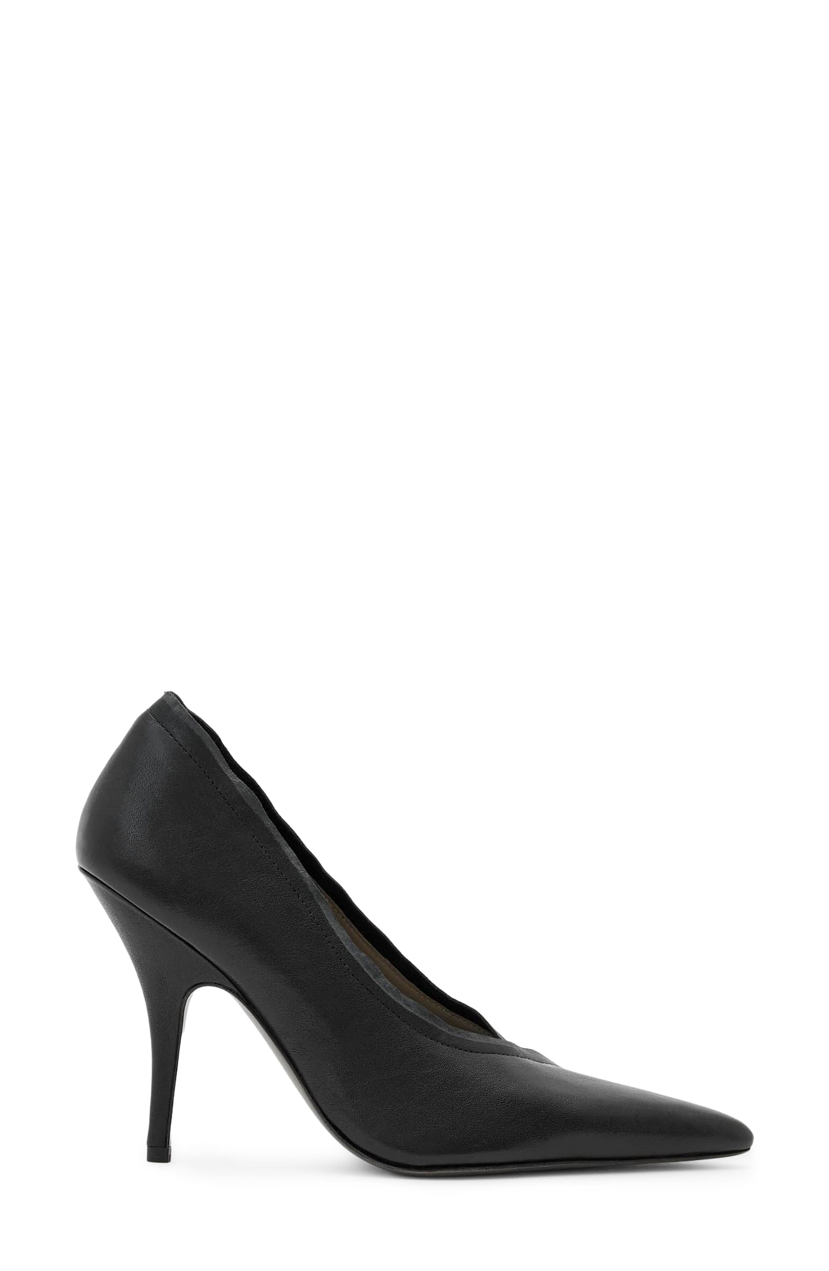 Vera Leather Pump, Alternate, color, BLACK