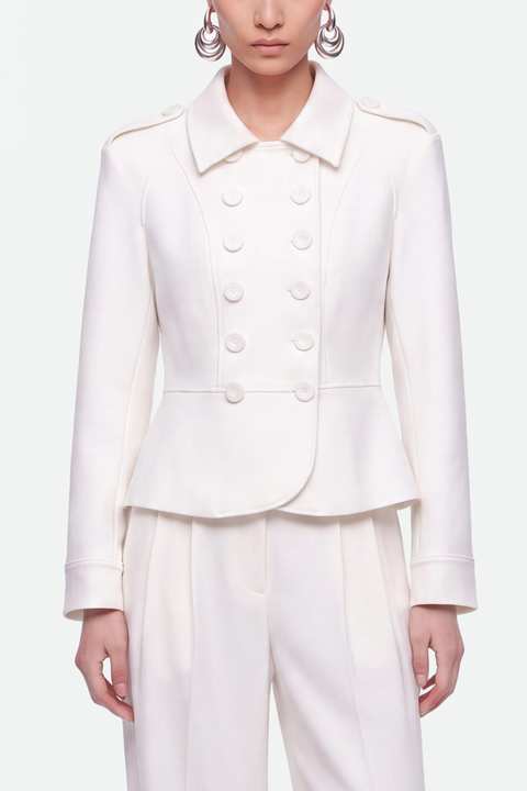 Double Breasted Epaulette Jacket