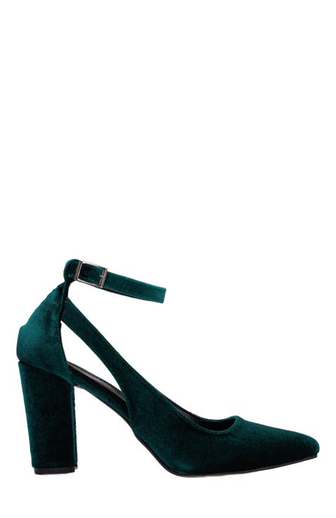 Colette Pointed Toe High Block Heels