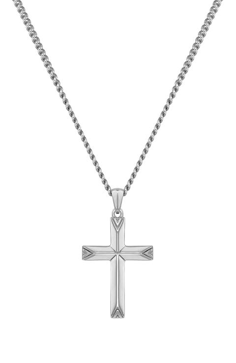 Men's Cross Pendant Necklace
