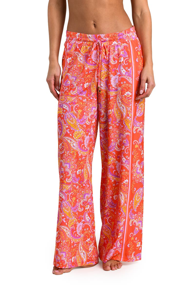 Paisley Daze Cover-Up Pants, Alternate, color, ORANGE MULTI