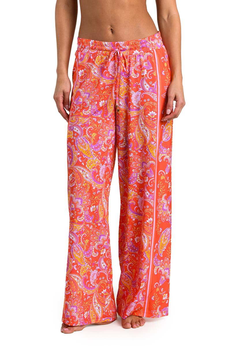 Sunshine 79 Paisley Daze Cover-Up Pants, Alternate, color, 