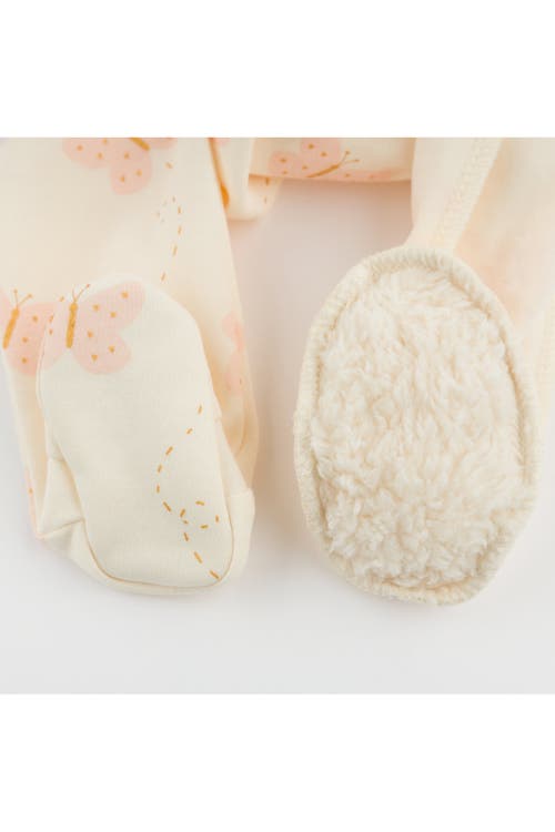 Oh Baby ! Mini Butterflies Pink Kimono Set In Milk