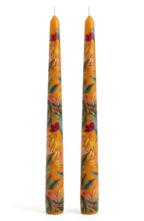 Set of 2 Bananas Taper Candles