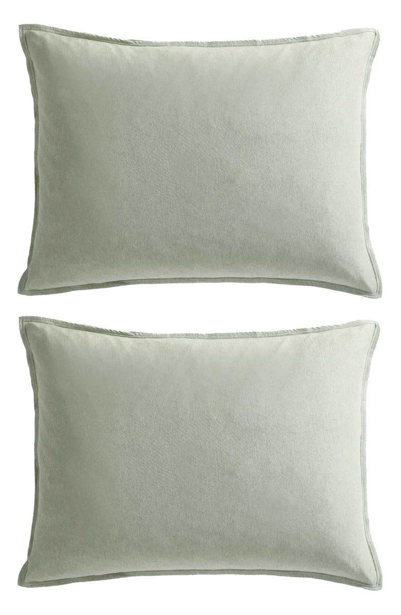 Calvin Klein Home Modern Cotton Blend Duvet & Shams Set, Alternate, color, Pastel Green