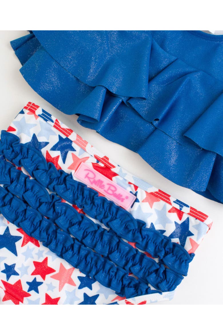 Baby Girls Flounce Bikini, Alternate, color, Shimmer Star-Spangled